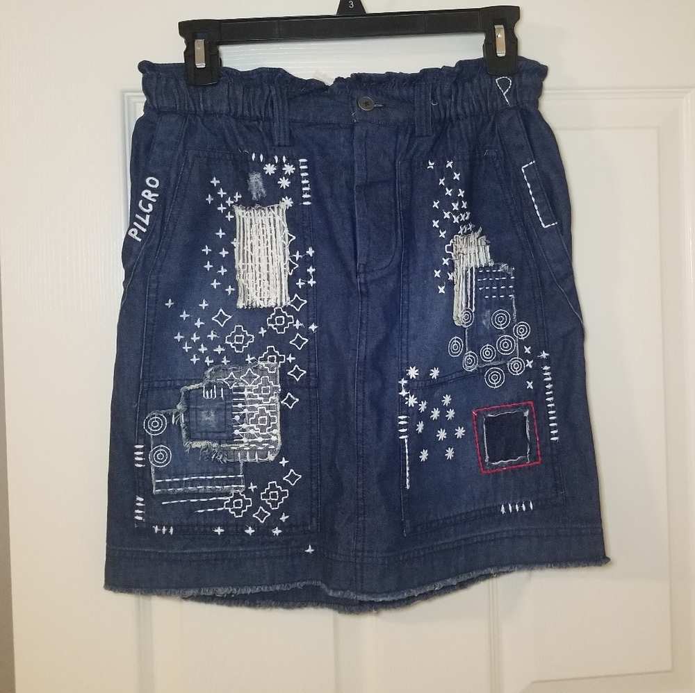 Pilcro Wash Denim Mini Skirt XS - NWT